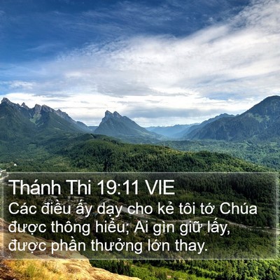 Thánh Thi 19:11 VIE Bible Verse Image