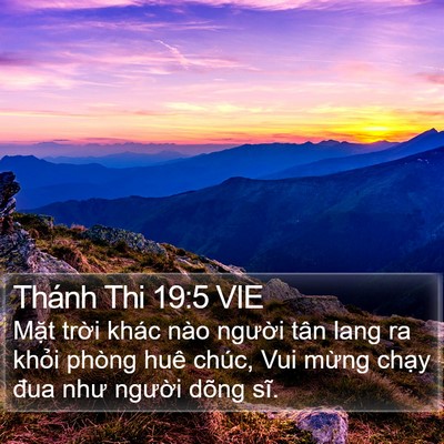 Thánh Thi 19:5 VIE Bible Verse Image