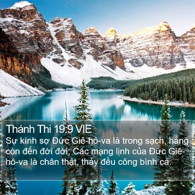 Thánh Thi 19:9 VIE Bible Verse Image