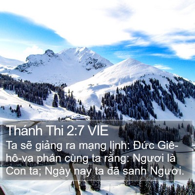 Thánh Thi 2:7 VIE Bible Verse Image