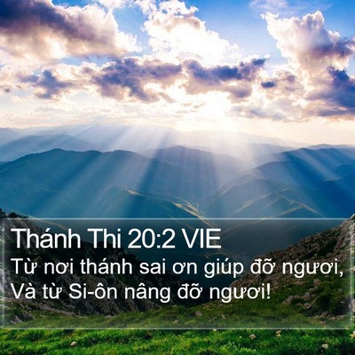 Thánh Thi 20:2 VIE Bible Verse Image