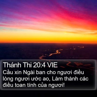 Thánh Thi 20:4 VIE Bible Verse Image