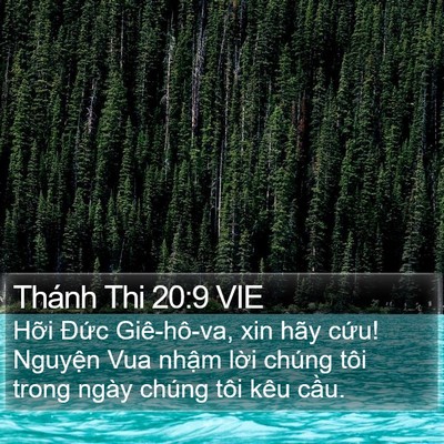 Thánh Thi 20:9 VIE Bible Verse Image