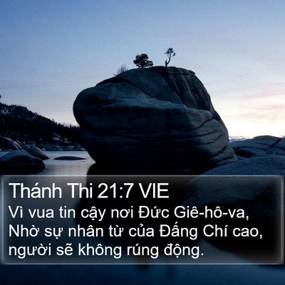 Thánh Thi 21:7 VIE Bible Verse Image
