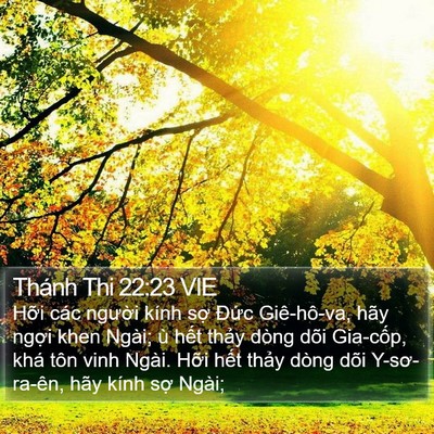 Thánh Thi 22:23 VIE Bible Verse Image