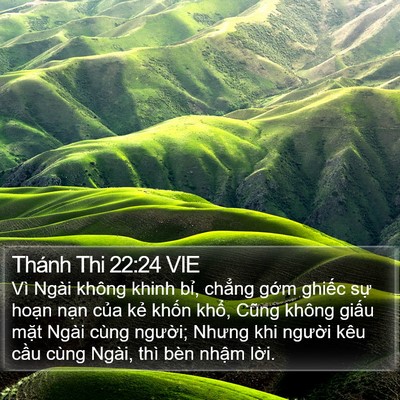 Thánh Thi 22:24 VIE Bible Verse Image