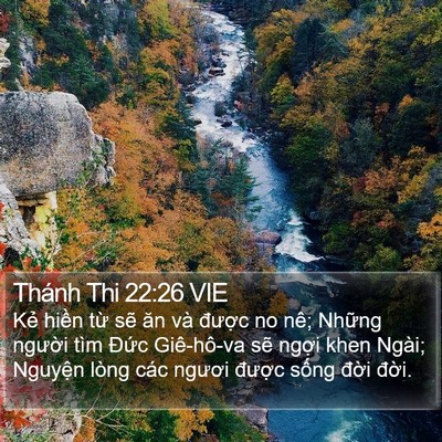 Thánh Thi 22:26 VIE Bible Verse Image