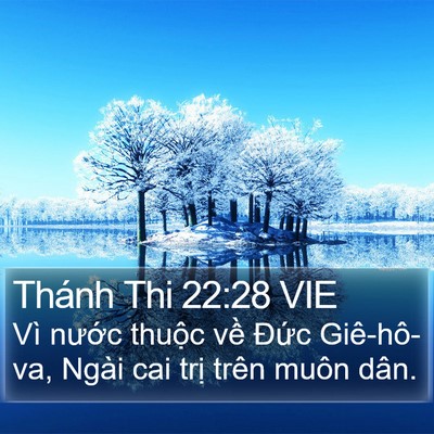 Thánh Thi 22:28 VIE Bible Verse Image