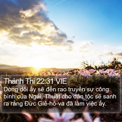 Thánh Thi 22:31 VIE Bible Verse Image