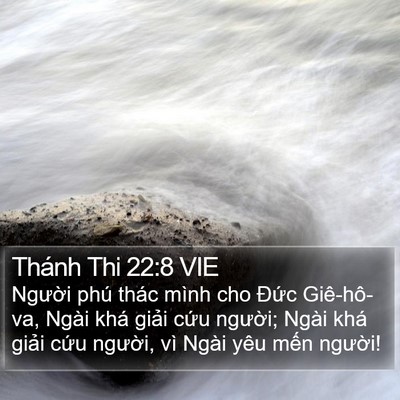 Thánh Thi 22:8 VIE Bible Verse Image