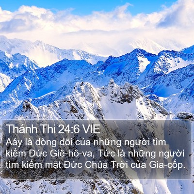 Thánh Thi 24:6 VIE Bible Verse Image