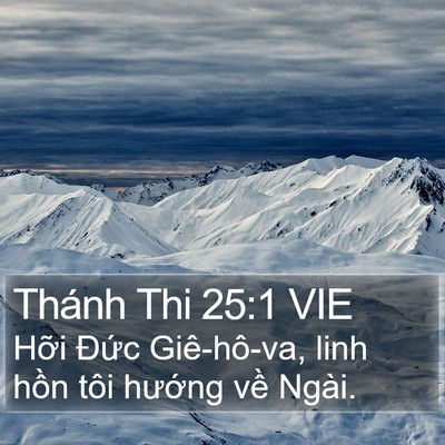 Thánh Thi 25:1 VIE Bible Verse Image