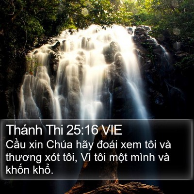 Thánh Thi 25:16 VIE Bible Verse Image