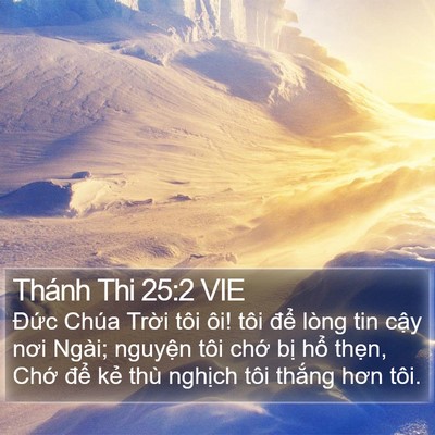 Thánh Thi 25:2 VIE Bible Verse Image