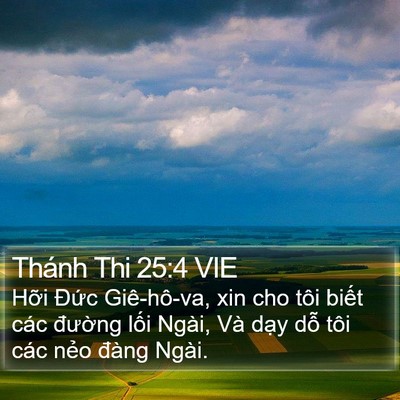 Thánh Thi 25:4 VIE Bible Verse Image