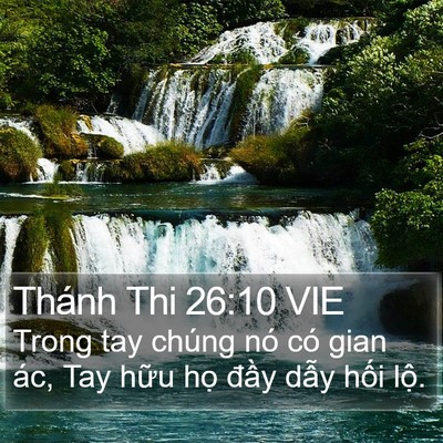 Thánh Thi 26:10 VIE Bible Verse Image