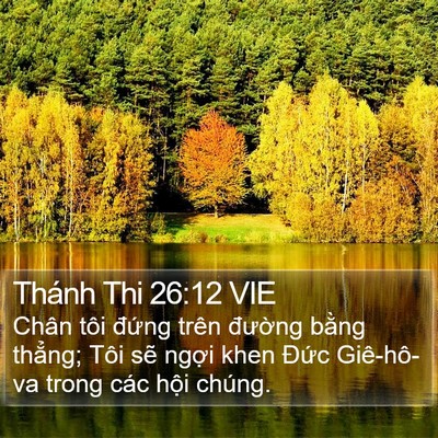 Thánh Thi 26:12 VIE Bible Verse Image