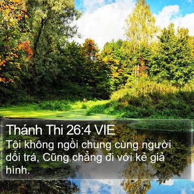 Thánh Thi 26:4 VIE Bible Verse Image