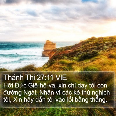 Thánh Thi 27:11 VIE Bible Verse Image