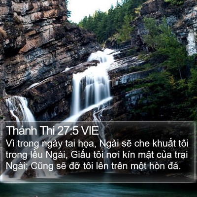 Thánh Thi 27:5 VIE Bible Verse Image