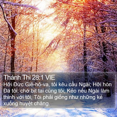 Thánh Thi 28:1 VIE Bible Verse Image