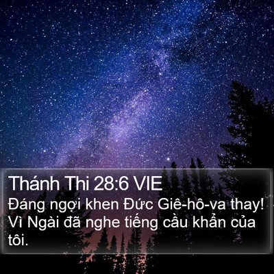 Thánh Thi 28:6 VIE Bible Verse Image