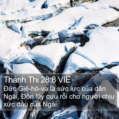 Thánh Thi 28:8 VIE Bible Verse Image