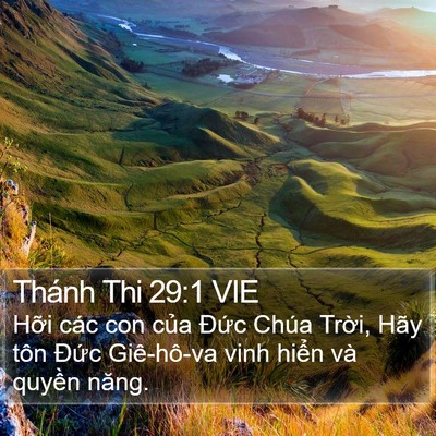 Thánh Thi 29:1 VIE Bible Verse Image