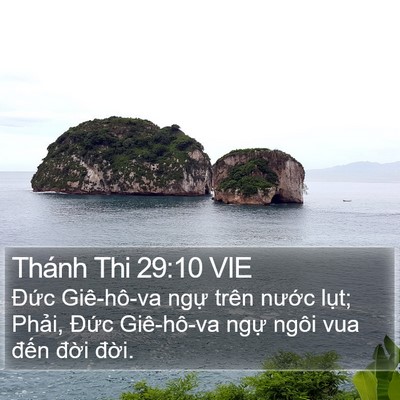 Thánh Thi 29:10 VIE Bible Verse Image