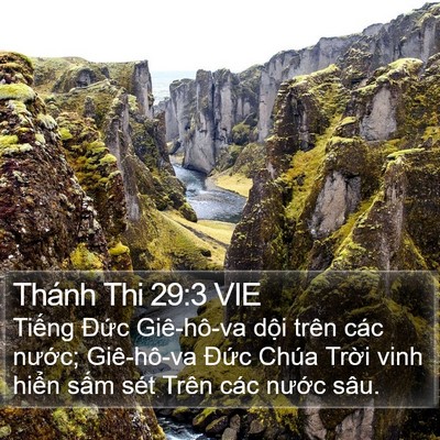 Thánh Thi 29:3 VIE Bible Verse Image