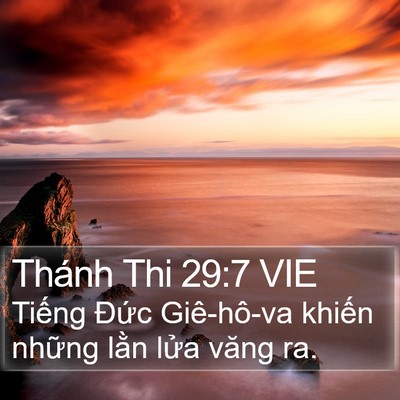 Thánh Thi 29:7 VIE Bible Verse Image