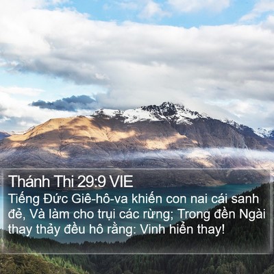 Thánh Thi 29:9 VIE Bible Verse Image