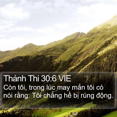 Thánh Thi 30:6 VIE Bible Verse Image