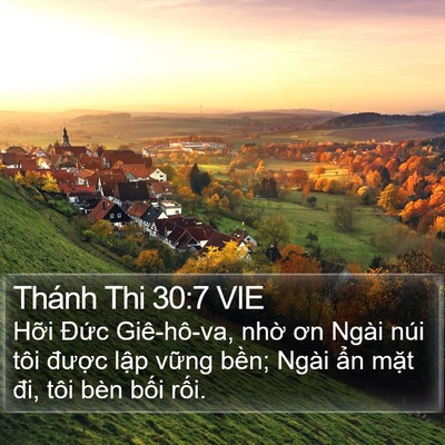 Thánh Thi 30:7 VIE Bible Verse Image