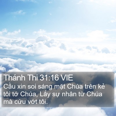 Thánh Thi 31:16 VIE Bible Verse Image