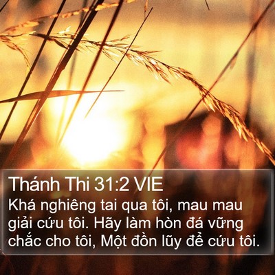 Thánh Thi 31:2 VIE Bible Verse Image