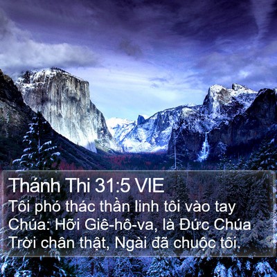 Thánh Thi 31:5 VIE Bible Verse Image