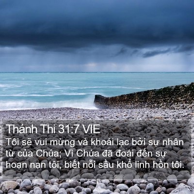Thánh Thi 31:7 VIE Bible Verse Image