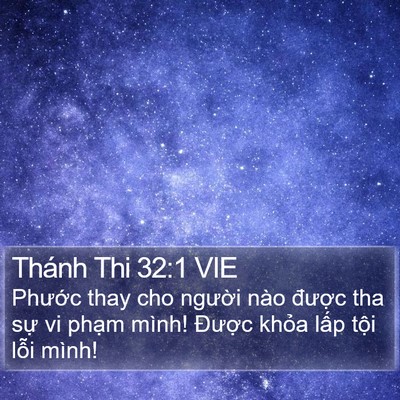 Thánh Thi 32:1 VIE Bible Verse Image
