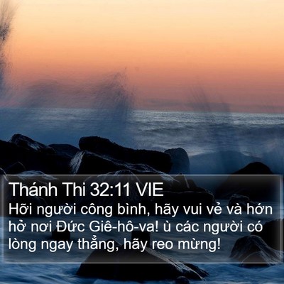Thánh Thi 32:11 VIE Bible Verse Image