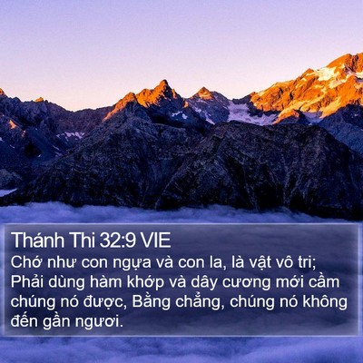 Thánh Thi 32:9 VIE Bible Verse Image
