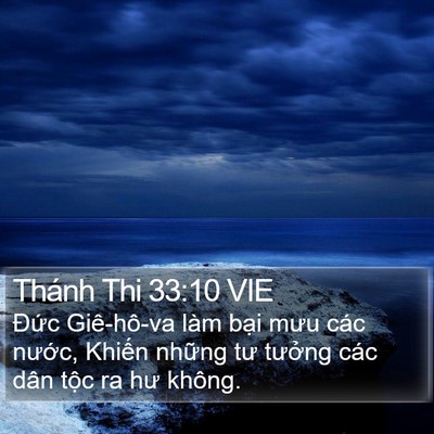 Thánh Thi 33:10 VIE Bible Verse Image