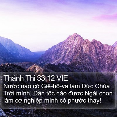 Thánh Thi 33:12 VIE Bible Verse Image