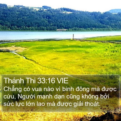 Thánh Thi 33:16 VIE Bible Verse Image