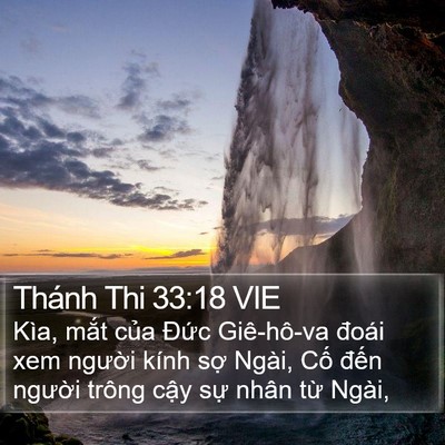 Thánh Thi 33:18 VIE Bible Verse Image