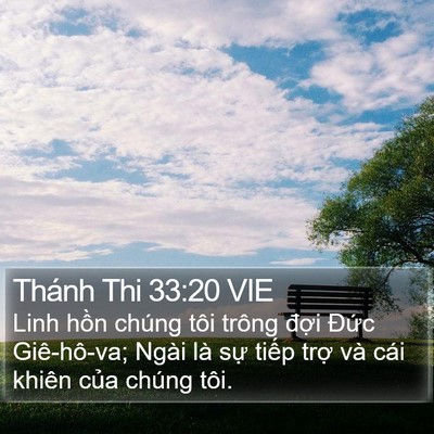 Thánh Thi 33:20 VIE Bible Verse Image