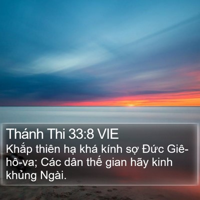 Thánh Thi 33:8 VIE Bible Verse Image