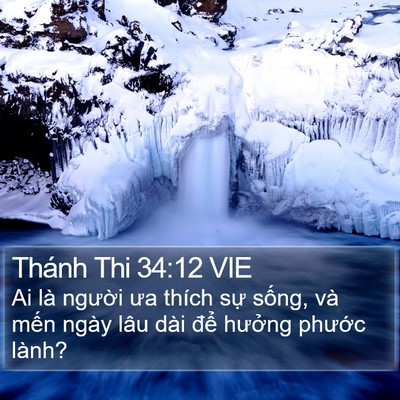 Thánh Thi 34:12 VIE Bible Verse Image
