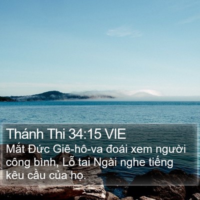 Thánh Thi 34:15 VIE Bible Verse Image