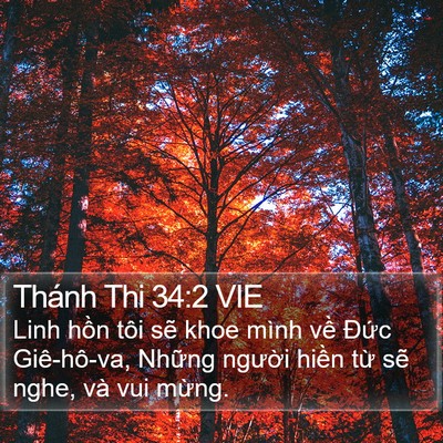 Thánh Thi 34:2 VIE Bible Verse Image